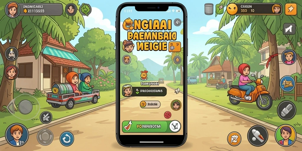 Screenshot fitur permainan interaktif.