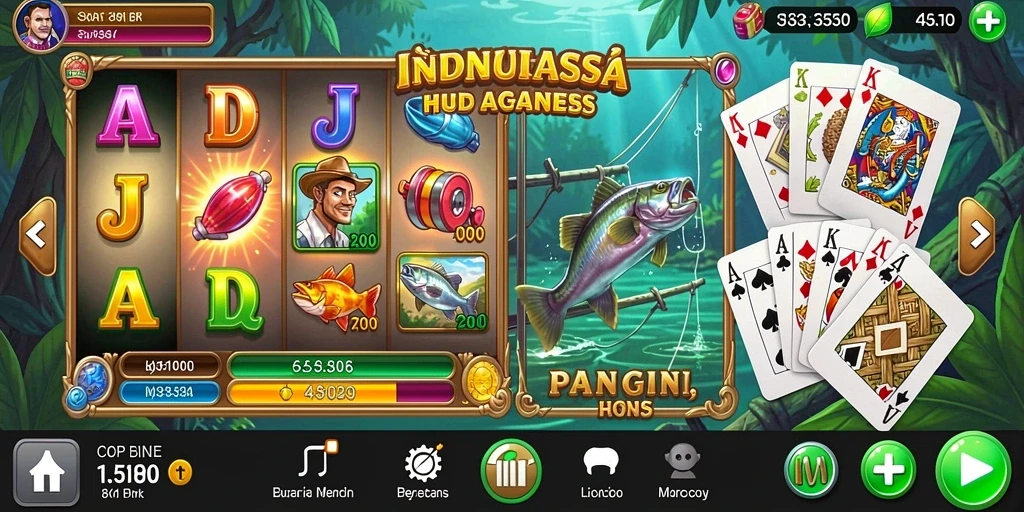 Peta permainan yang menantang dan interaktif.